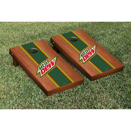Victory Tailgate Mountain Dew Stained Stripe Version Cornhole Game Set