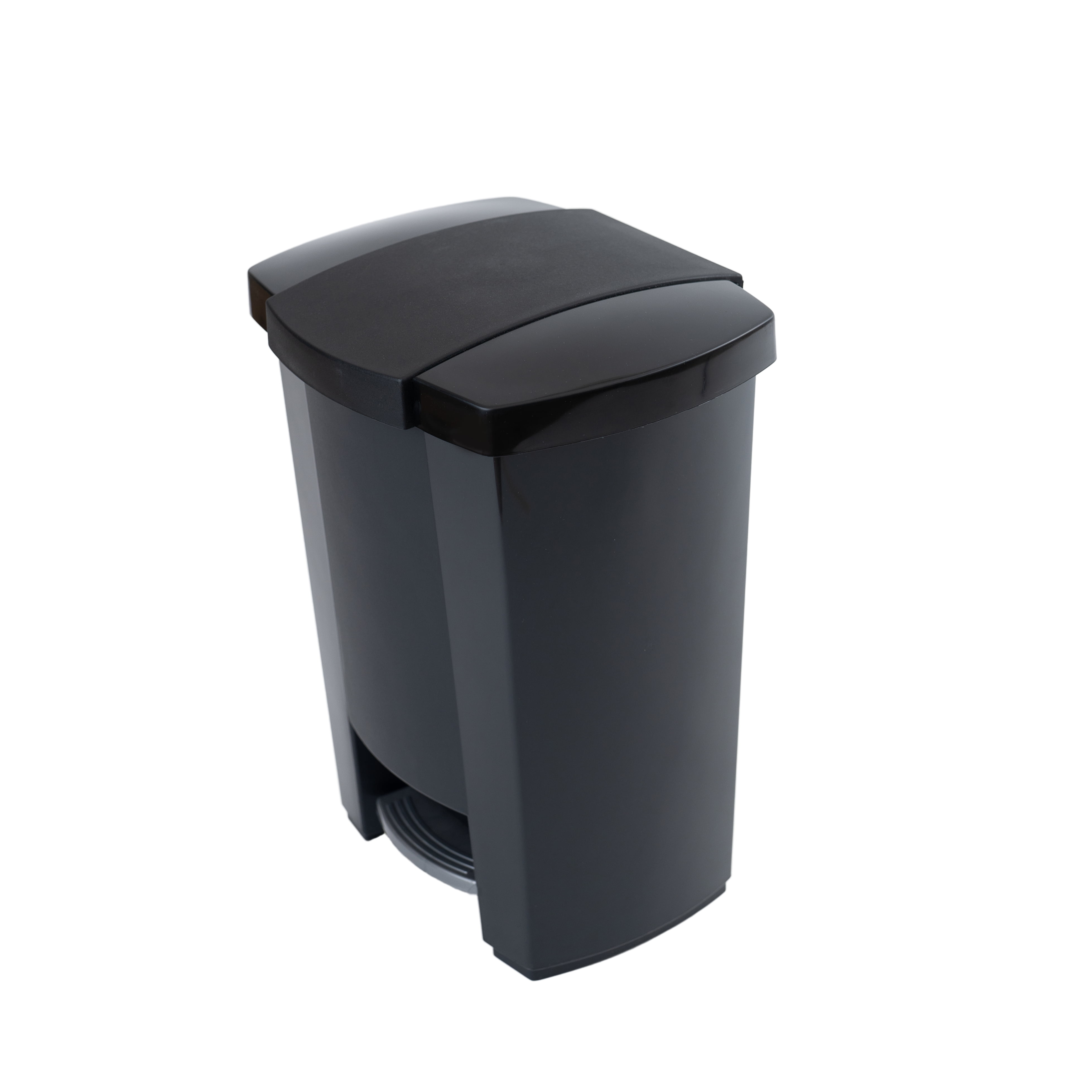 Mistral® 30L  Step on Garbage Can Black, 30 litre capacity
