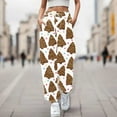 thumbnail image 2 of Fiaer Christmas Womens Sweatpants Plus Size Trendy Baggy Pants High Waisted Funny Graphic Xmas Trousers with Pocket White XL, 2 of 5