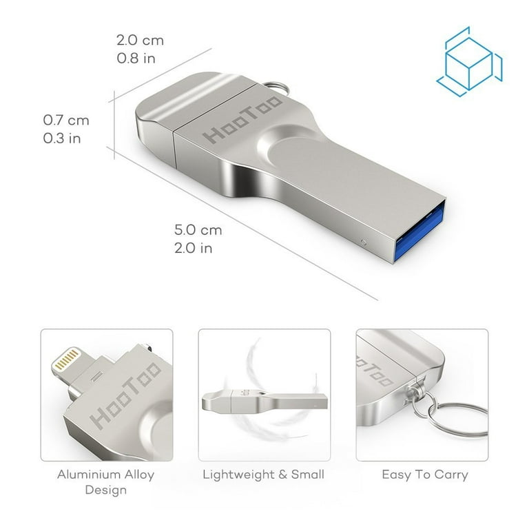 ▷ Chollo Memoria USB Lightning Hootoo de 64 GB para iPhone y iPad por sólo  13,99€ con cupón descuento (-53%)