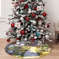 thumbnail image 5 of Rateoe Dreamy Mushroom House Print Christmas Tree Skirt 48" for Xmas Holiday New Year Party Circle Tree Mat Ornaments Decoration, 5 of 7