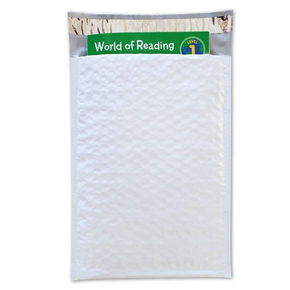 PACKZON Poly Bubble Mailers Waterproof Padded Envelopes, Self Seal, Strong Adhesion Bubble Envelopes, Cushioning Padded Mailers 7.5" x 11.5", (Pack of 25)