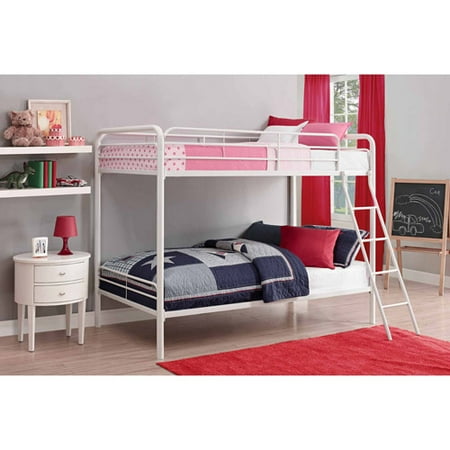 DHP Twin Over Twin Metal Bunk Bed, Multiple Colors