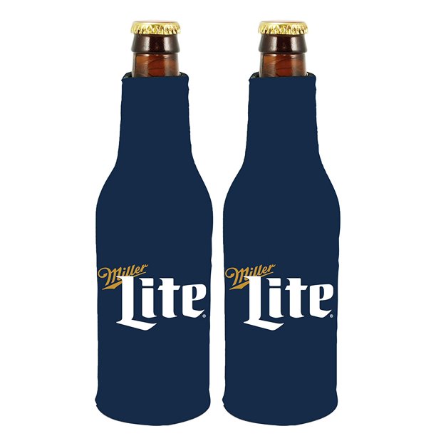 Kolder Beer Bottle Beverage Holder Cooler Sleeves (Miller LightNavy