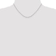 thumbnail image 2 of Auriga Fine Jewelry 925 Sterling Silver 0.9mm Flat Link Cable Chain Necklace 18inch for Women, 2 of 5