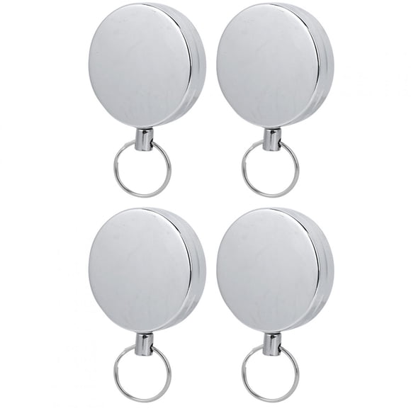 Easy Pull Button Key Chain,5CM All Metal Easy Retractable Anti Theft Key Chain Key Chain Top of the Line