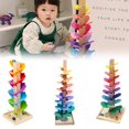 thumbnail image 3 of Large Wooden Musical Melody Tree Waldorf Montessori Marble Ball Run Interactive! R4P7, 3 of 9