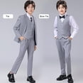 thumbnail image 2 of Boys Suit for Kids 6 Pieces Formal Dresswear Set Teen Boys Tuxedo Suits for Wedding Graduation, 2 of 5