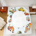 thumbnail image 5 of Homewish Colorful Toy Car Bed Sheets,Cute Lions Giraffe King Sheets,Kawaii Zoo Animal Sheet Set For Boys Kids,Luxury Bedroom Decor,4 Pieces, 5 of 7