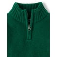 thumbnail image 2 of The Children's Place Baby Toddler Boys Long Sleeve Half Zip Sweater, Sizes 6M-5T, 2 of 3