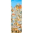 thumbnail image 3 of Atelier B Art Studio 10x24 Black Modern Framed Museum Art Print Titled - Small Houses in Greece, 3 of 5