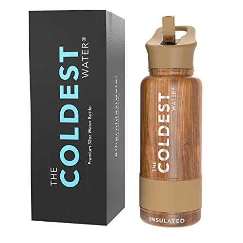 Botella de agua deportiva mas fria -32 oz (tapa de paja), a The Coldest Water The Coldest Water