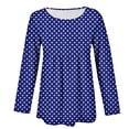 thumbnail image 4 of MEICHEN Womens Fall Casual Tops Long Sleeves Crewneck Printed T Shirts Loose Comfy Going Out Tee Shirts, 4 of 5