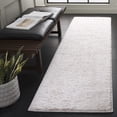 thumbnail image 2 of SAFAVIEH Rumi Beumont Solid Polyester Shag Runner Rug, Ivory/Light Beige, 2'2" x 8', 2 of 7