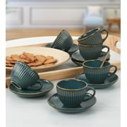 Olivian - 0211 - Turquoise Brown - Tea Cup Set