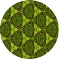 thumbnail image 1 of Ahgly Company Indoor Round Patterned Dark Forest Green Area Rugs, 7' Round, 1 of 6
