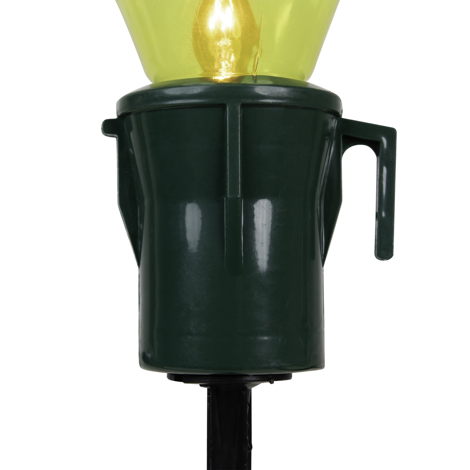 Set of 4 Lighted Multi-Color Jumbo C7 Bulb Christmas Pathway Marker Lawn Stakes