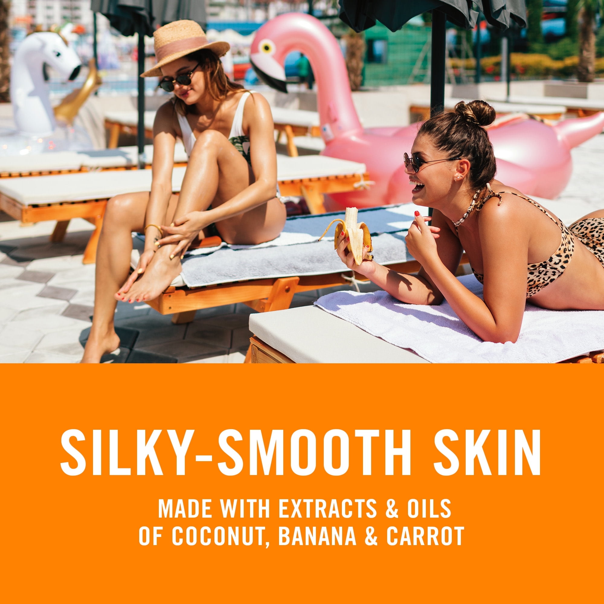 Banana Boat Sunscreen Dark Tanning Oil with Carrot and Banana Extract Sun Care Sunscreen Spray- SPF 4, 8 Ounce (Pack of 3)
