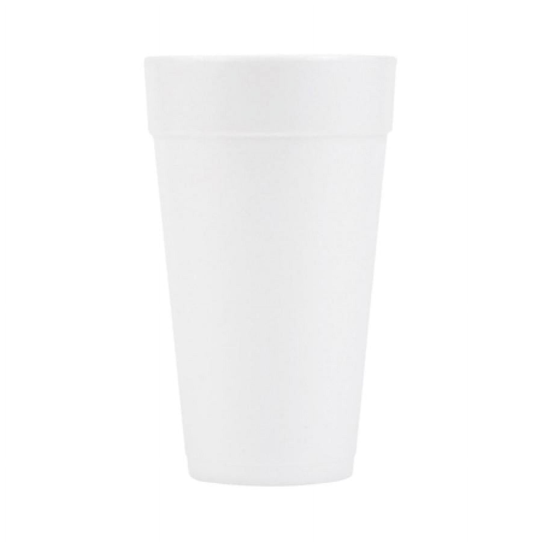 Solo Styrofoam Drinking Cups, 20 ounces,White, 25 Count