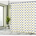 thumbnail image 5 of Ambesonne Animals Shower Curtain, Natural Butterflies Pattern, 69"Wx70"L, Yellow Violet Blue and White, 5 of 5