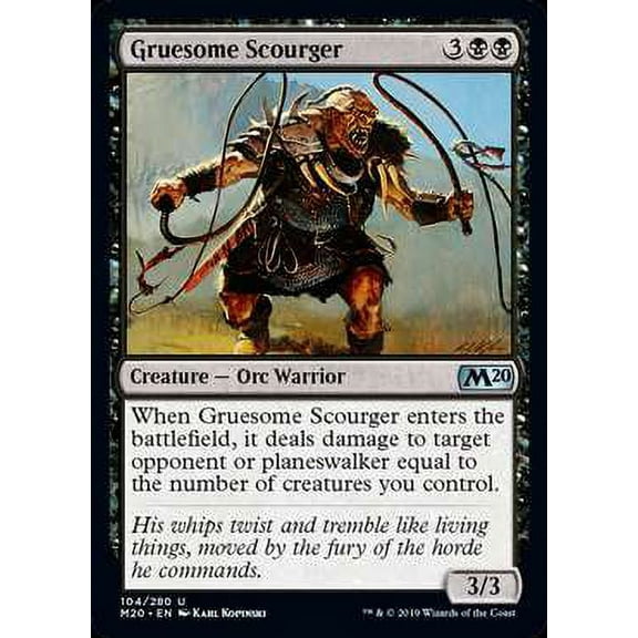MtG Core Set 2020 Gruesome Scourger #104
