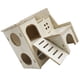 thumbnail image 3 of Wooden Hamster House Toy Bite Resistant Hamster Hideout House for Hamster Accessories Skipping Villa, 16x16x5cm / 6.3x6.3x2.0in, 3 of 5