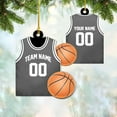 thumbnail image 5 of Personalized Basketball Ornaments, Basketball Christmas Ornament, Custom Basketball Player Ornament, Basketball Ornaments for Christmas Tree, Basketball Team Ornament (B4) (Brown), 5 of 9