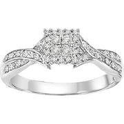 Fortunate 1/4 Carat T.W. Certified Diamond 10kt White Gold Ring