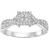 Fortunate 1/4 CT. T.W. Diamond 10kt White Gold Ring