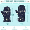 thumbnail image 3 of Cozy Kids Winter Gloves with Adjustable Fit,Space Themed Pattern Perfect for Outdoor Fun, 3 of 7