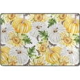 thumbnail image 4 of SKYSONIC 72x48in Watercolor Yellow Pumpkin Fall Area Rug, Autumn Sunflower Non-Slip Floor Carpet for Indoor Living Dining Room and Bedroom Area, 4 of 5