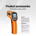 thumbnail image 4 of Industrial thermometer,400 /-58 Not Human /-58℉～752℉ Non- Ir Thermometer Th201 -50c.400c /-58f752f Thermometer Handheld Temperature Tester Thermometer Kitchen -50℃～400℃ /-58℉～752℉, 4 of 7
