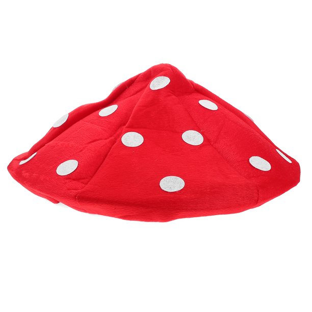 KAKOWELY Boina de peluche con forma de hongo para mujer, ideal para cosplay y fiestas, accesorio para fotos infantil (grande)
