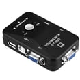 thumbnail image 3 of Fosa 2/4 Puertos Conmutador KVM VGA Conmutador Manual Adaptador de conmutador de Intercambio de Vide, 3 of 9