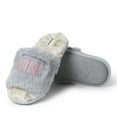 thumbnail image 2 of Dearfoams Kid's Girls Lana Fuzzy Slide Slipper - Mini Mode, 2 of 6