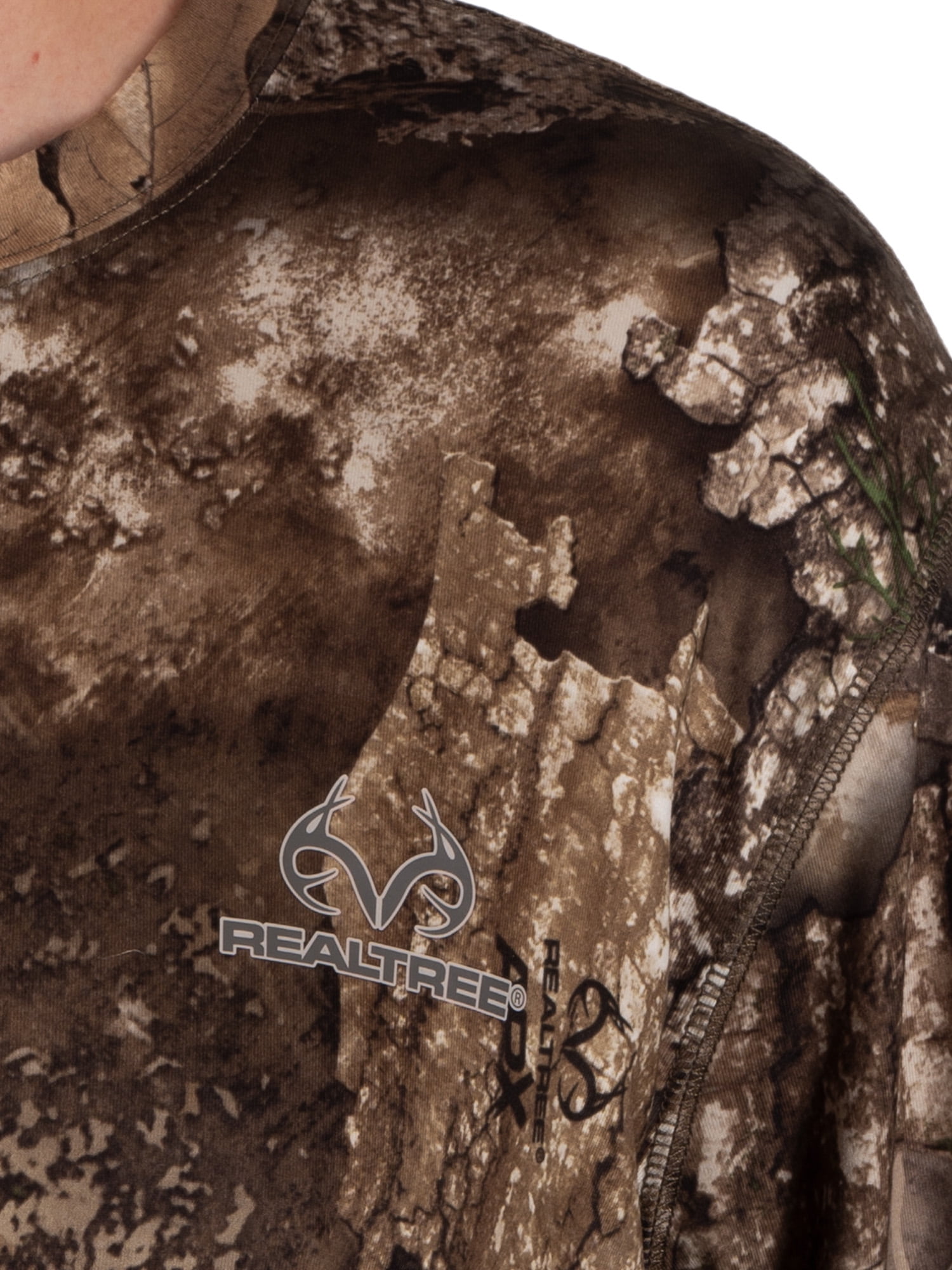 Realtree Men's Long Sleeve Camouflage Hunting Performance Shirt, Realtree APX, S