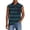 Dark Green, variant on Men's Horizontal Striped Sleeveless Shirts Big and Tall Summer Tank Tops Button Down Polo Shirt Vintage Solid vest with Chest Pocket,Gray,XXXL