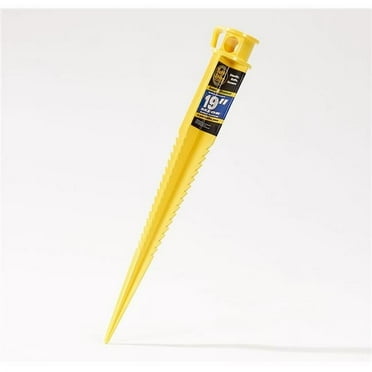 19 in. Tuff Razor PVC Anchor Spike, Yellow