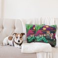 thumbnail image 4 of Ambesonne Colorful Throw Pillow Cover 2 Pack, Worm Mushroom House, 20", Multicolor, 4 of 5