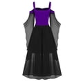 thumbnail image 4 of LINMOUA Women Plus Size Cold Shoulder Butterfly Sleeve Halloween Gothic Dress, 4 of 8