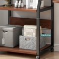 thumbnail image 2 of BeesClover 3 Tier Printer Stand, Mobile Printer Table with Storage Shelf, 2 of 6