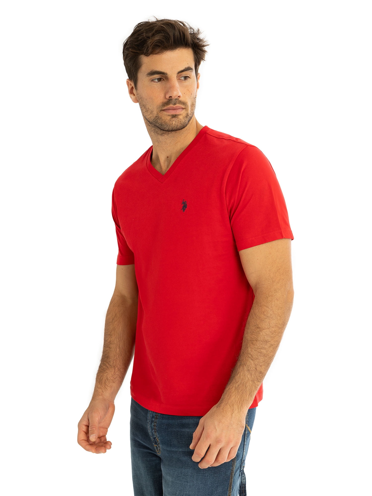 U.S. Polo Assn. Men's Basic Short Sleeve V-Neck T-Shirt