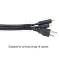 thumbnail image 4 of Alex Tech 25ft - 1 inch Split Wire Loom Tubing Wire Conduit - Black, 4 of 4