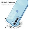 thumbnail image 3 of Compatible with Samsung Galaxy S21 FE Case Love Heart Plating Electroplate Luxury Elegant Case Camera Protector Soft TPU Protective Corner Back Cover Galaxy S21 Fe Case -Blue, 3 of 5