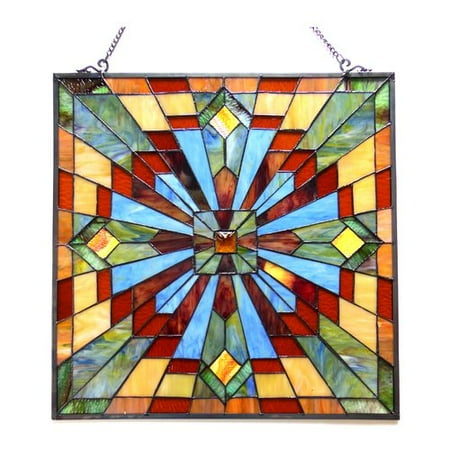 24' Suspended Ceiling Kit - CHLOE Lighting EMMA Tiffany-glass Window Panel 24