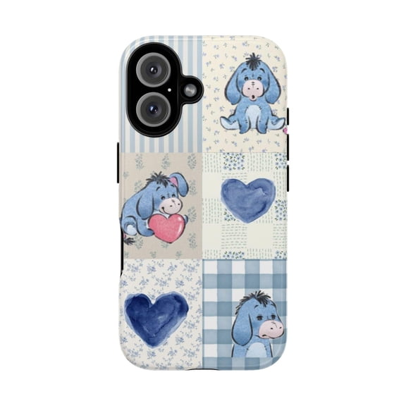 Cute Blue Eeyore Floral Winnie The Friends X1805 Phone Case Compatible with iPhone 17 16 15 14 13 12 11 Pro Max – Premium Protection