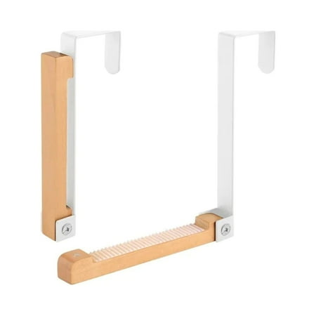 

Door Hooks Wall Hooks Adhesive Foldable Wood Over The Door Hooks Solid Wood Door Hook Coat Seamless Storage Rack Black Friday