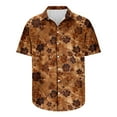 thumbnail image 5 of AHTJRT Stylish Men's Camouflage Print Button Down Short Sleeve Shirt Multicolor 3XL, 5 of 5