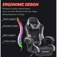 thumbnail image 3 of VIOLHEDO High-Back Ergonomic Gaming Chair with Lumbar Pillow,Footrest PU Leather Adjustable PC Office Chair Gray, 3 of 9