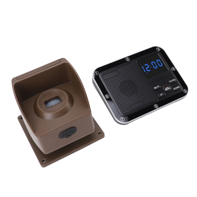 Alarma de la entrada solar, impermeable 2624.7 pasteles de largo rango de alarma de alarma de entrada inalámbrica a prueba de meteoratura para al aire libre